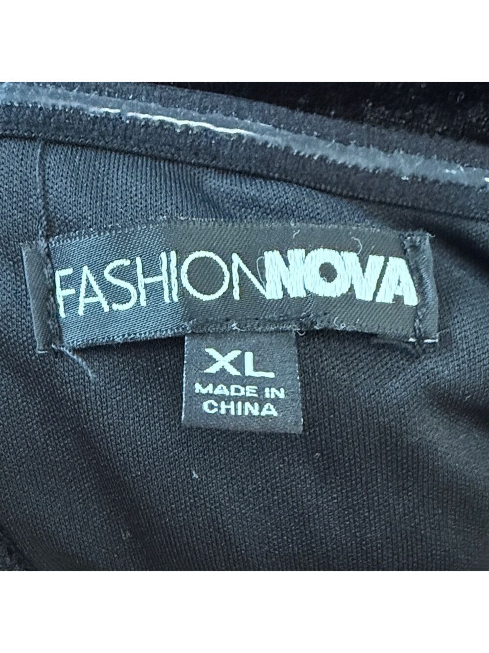Fashion Nova Black One-Shoulder Velvet Ruched Gown - Picture 3 of 3